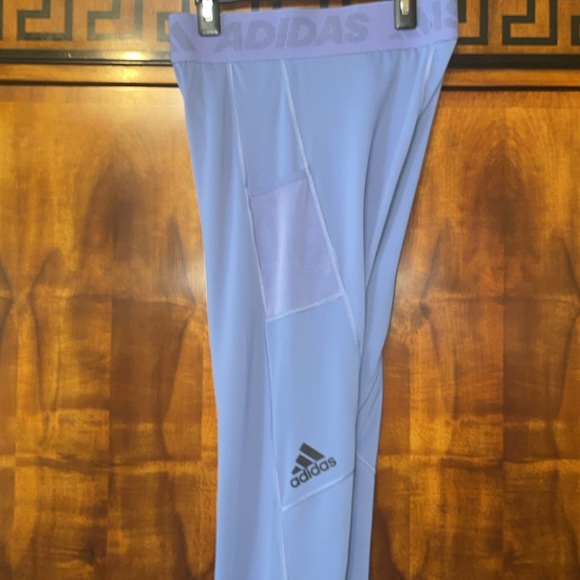 Adidas TECHFIT Girls Leggings/Tights Junior Size M 12-14 purple good condition - Picture 11 of 11